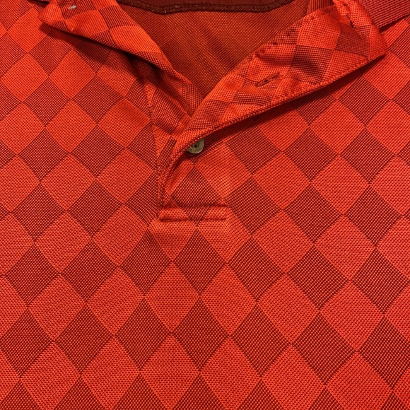 PGA Tour Red Checkered Polo Shirt sz. L - Picture 2 of 3